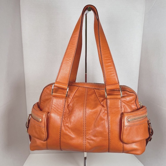 Michael Kors | Orange Large Shoulder Bag Satchel - Picture 1 of 10